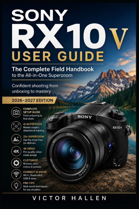 Könyv SONY RX10 V USER GUIDE Victor Hallen