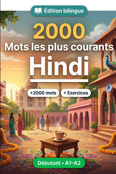 Könyv 2000 Mots les Plus Courants en Hindi pour Débutant MotLingo
