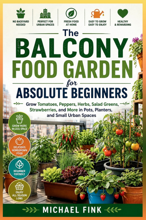 Książka The Balcony Food Garden for Absolute Beginners Michael Fink