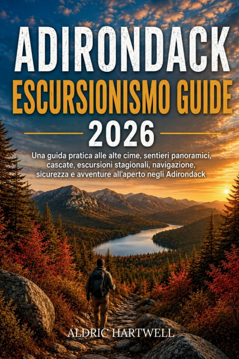 Książka ADIRONDACK ESCURSIONISMO GUIDE2026 ALDRIC HARTWELL