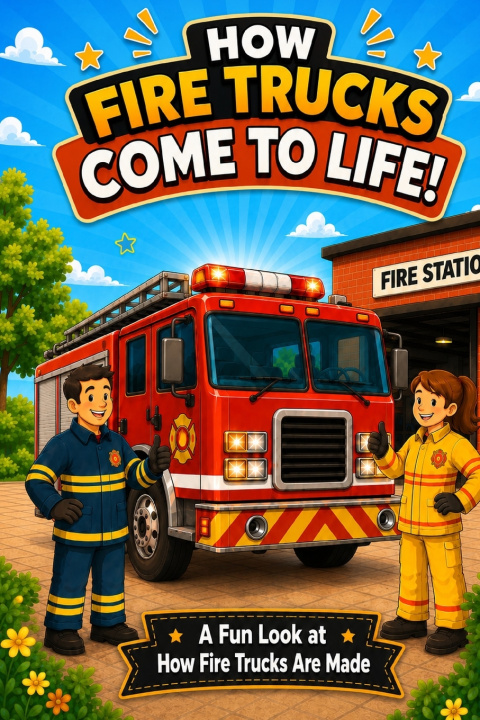Könyv How Fire Trucks Come to Life Pino Natale