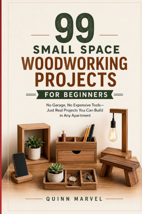 Libro 99 Small Space Woodworking Projects For Beginners QUINN MARVEL