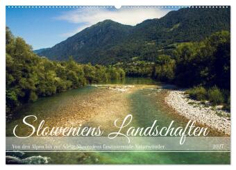 Kalendář/Diář Slowenische Landschaften (Wandkalender 2027 DIN A2 quer), CALVENDO Monatskalender Calvendo