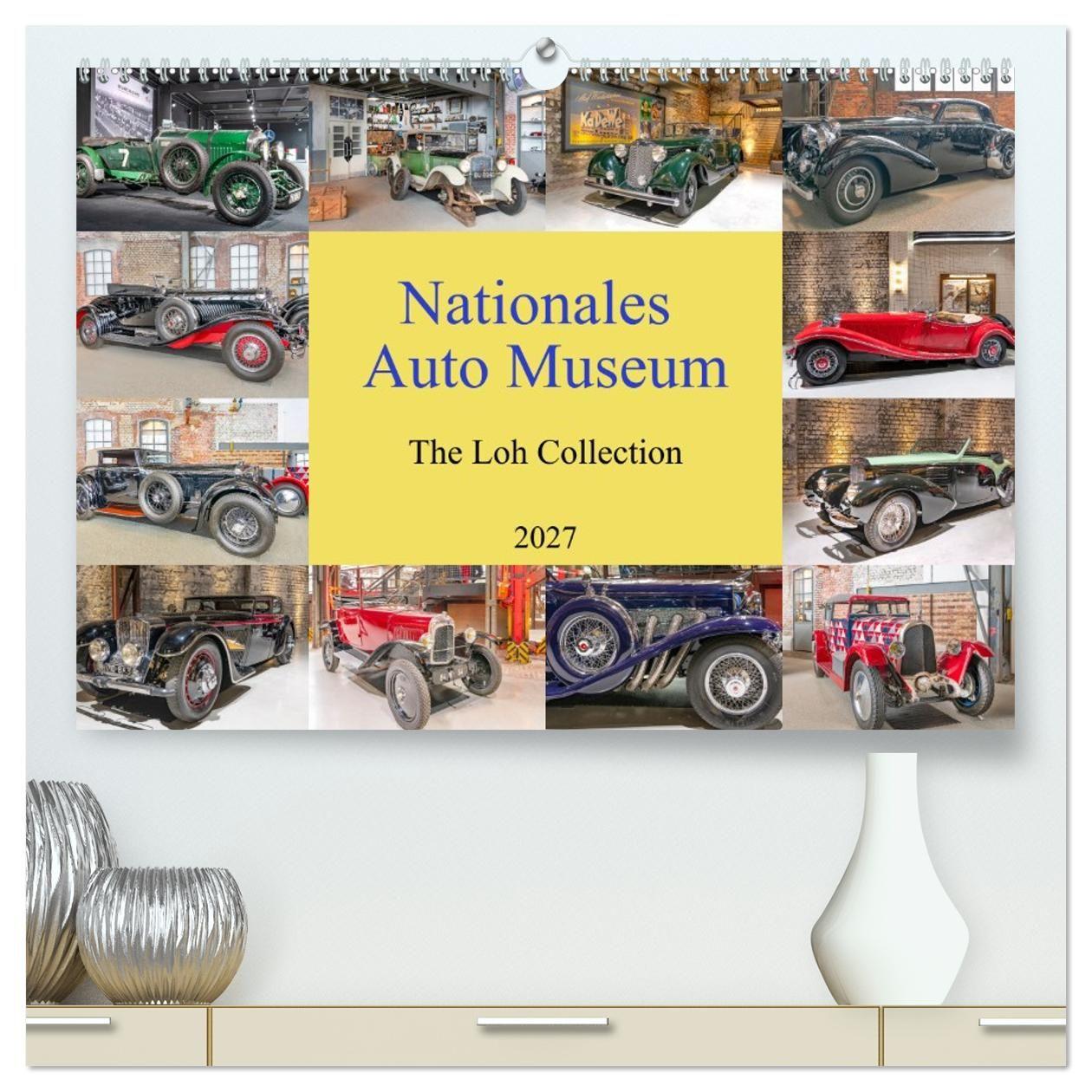 Kalender/agenda Nationales Auto Museum, The Loh Collection (hochwertiger Premium Wandkalender 2027 DIN A2 quer), Kunstdruck in Hochglanz Calvendo