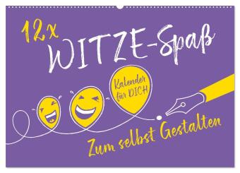 Kalendář/Diář 12 x WITZE-Spaß - Bastelkalender (Wandkalender 2027 DIN A2 quer), CALVENDO Monatskalender Calvendo