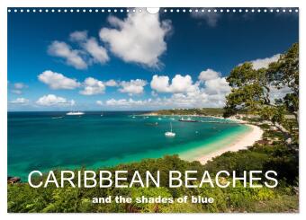 Naptár/Határidőnapló Caribbean beaches and the shades of blue (Wall Calendar 2027 DIN A3 landscape), CALVENDO 12 Month Wall Calendar 