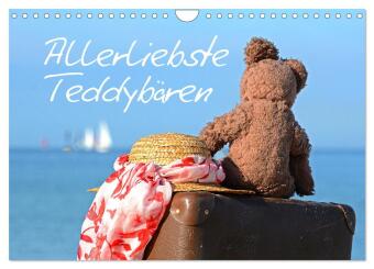 Kalender/agenda Allerliebste Teddybären (Wandkalender 2027 DIN A4 quer), CALVENDO Monatskalender Calvendo
