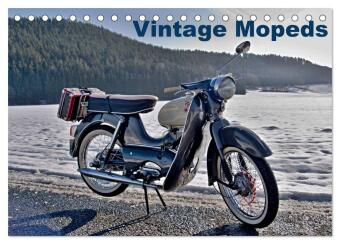 Naptár/Határidőnapló Vintage Mopeds (Tischkalender 2027 DIN A5 quer), CALVENDO Monatskalender 