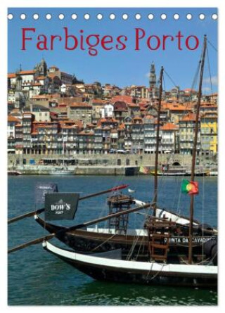 Kalender/agenda Farbiges Porto (Tischkalender 2027 DIN A5 hoch), CALVENDO Monatskalender Calvendo