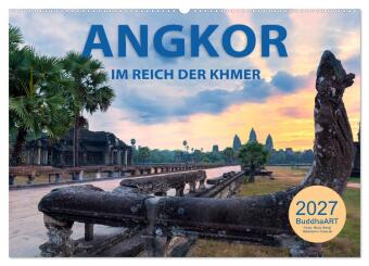Kalender/agenda ANGKOR - IM REICH DER KHMER (Wandkalender 2027 DIN A2 quer), CALVENDO Monatskalender Calvendo