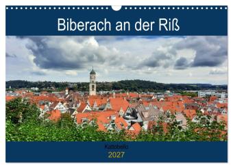 Kalender/agenda Biberach an der Riß (Wandkalender 2027 DIN A3 quer), CALVENDO Monatskalender Calvendo