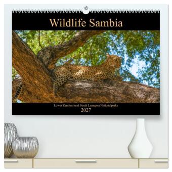 Kalender/Terminbuch Wildlife Sambia (hochwertiger Premium Wandkalender 2027 DIN A2 quer), Kunstdruck in Hochglanz Calvendo