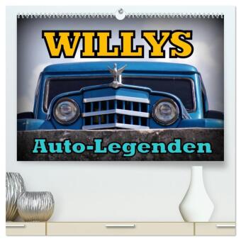 Kalender/Terminbuch Auto-Legenden: WILLYS (hochwertiger Premium Wandkalender 2027 DIN A2 quer), Kunstdruck in Hochglanz Calvendo