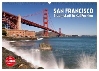 Kalender/agenda SAN FRANCISCO Traumstadt in Kalifornien (Wandkalender 2027 DIN A2 quer), CALVENDO Monatskalender Calvendo