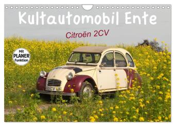 Kalender/Terminbuch Kultautomobil Ente Citroën 2CV (Wandkalender 2027 DIN A4 quer), CALVENDO Monatskalender Calvendo
