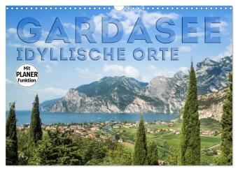 Naptár/Határidőnapló GARDASEE Idyllische Orte (Wandkalender 2027 DIN A3 quer), CALVENDO Monatskalender Calvendo