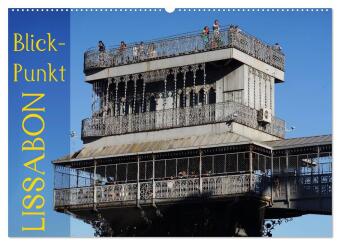 Naptár/Határidőnapló BlickPunkt Lissabon (Wandkalender 2027 DIN A2 quer), CALVENDO Monatskalender Calvendo