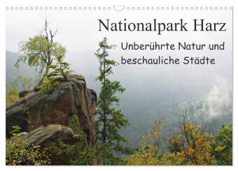 Kalender/Terminbuch Nationalpark Harz Unberührte Natur und beschauliche Städte (Wandkalender 2027 DIN A3 quer), CALVENDO Monatskalender Calvendo