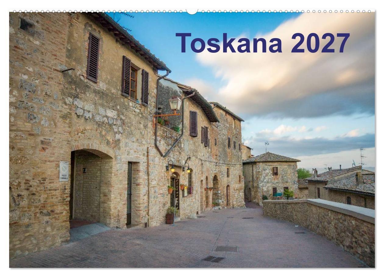 Kalender/Terminbuch Toskana - 2027 (Wandkalender 2027 DIN A2 quer), CALVENDO Monatskalender Calvendo