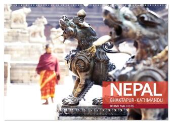 Kalendár/Diár NEPAL Bhaktapur Kathmandu (Wandkalender 2027 DIN A2 quer), CALVENDO Monatskalender Calvendo