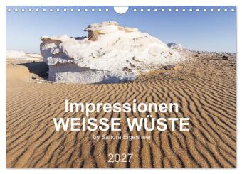 Kalender/Terminbuch Impressionen - Weiße Wüste (Wandkalender 2027 DIN A4 quer), CALVENDO Monatskalender Calvendo