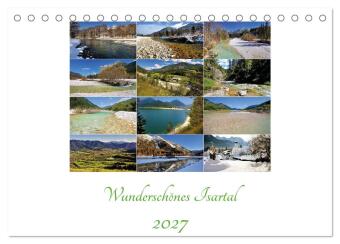Kalendár/Diár Wunderschönes Isartal 2027 (Tischkalender 2027 DIN A5 quer), CALVENDO Monatskalender Calvendo