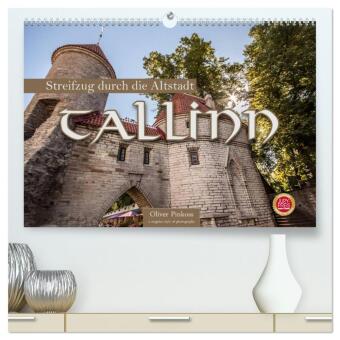 Kalendář/Diář Tallinn - Streifzug durch die Altstadt (hochwertiger Premium Wandkalender 2027 DIN A2 quer), Kunstdruck in Hochglanz Calvendo