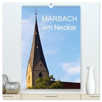 Naptár/Határidőnapló Marbach am Neckar (hochwertiger Premium Wandkalender 2027 DIN A2 hoch), Kunstdruck in Hochglanz Calvendo