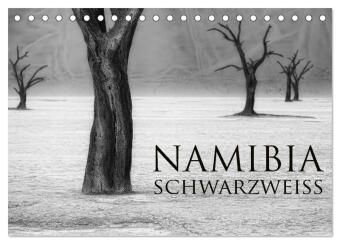 Kalender/Terminbuch Namibia schwarzweiß (Tischkalender 2027 DIN A5 quer), CALVENDO Monatskalender Calvendo