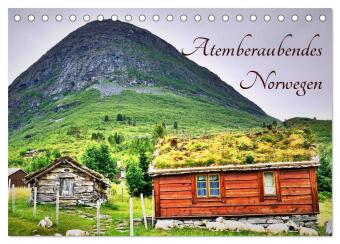 Kalendář/Diář Atemberaubendes Norwegen (Tischkalender 2027 DIN A5 quer), CALVENDO Monatskalender Calvendo