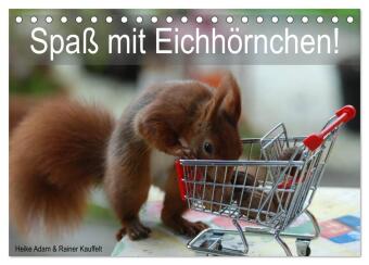 Kalendár/Diár Spaß mit Eichhörnchen! (Tischkalender 2027 DIN A5 quer), CALVENDO Monatskalender Calvendo