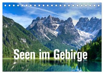 Kalender/Terminbuch Seen im Gebirge (Tischkalender 2027 DIN A5 quer), CALVENDO Monatskalender Calvendo