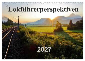 Kalender/agenda Lokführerperspektiven (Wandkalender 2027 DIN A3 quer), CALVENDO Monatskalender Calvendo