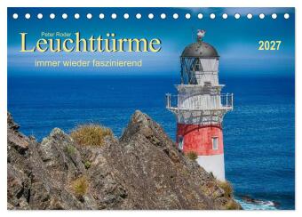 Kalendář/Diář Leuchtürme - immer wieder faszinierend (Tischkalender 2027 DIN A5 quer), CALVENDO Monatskalender Calvendo