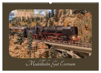 Kalender/agenda Modellbahn Gut Eversum (Wandkalender 2027 DIN A2 quer), CALVENDO Monatskalender Calvendo