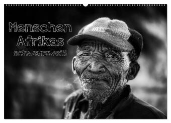 Kalender/Terminbuch Menschen Afrikas schwarzweiß (Wandkalender 2027 DIN A2 quer), CALVENDO Monatskalender Calvendo