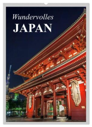 Kalender/Terminbuch Wundervolles Japan (Wandkalender 2027 DIN A2 hoch), CALVENDO Monatskalender Calvendo