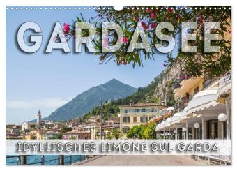 Kalender/Terminbuch GARDASEE Idyllisches Limone sul Garda (Wandkalender 2027 DIN A3 quer), CALVENDO Monatskalender Calvendo