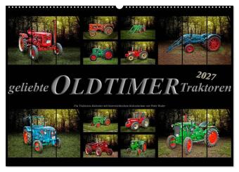 Kalender/agenda Geliebte Oldtimer Traktoren (Wandkalender 2027 DIN A2 quer), CALVENDO Monatskalender Calvendo