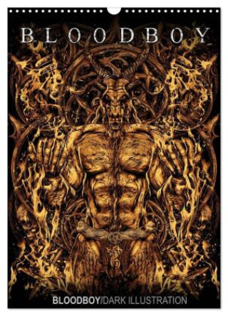 Kalendár/Diár BLOODBOY/DARK ILLUSTRATION (Wandkalender 2027 DIN A3 hoch), CALVENDO Monatskalender Calvendo