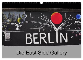 Kalender/agenda Berlin - Die East Side Gallery (Wandkalender 2027 DIN A3 quer), CALVENDO Monatskalender Calvendo