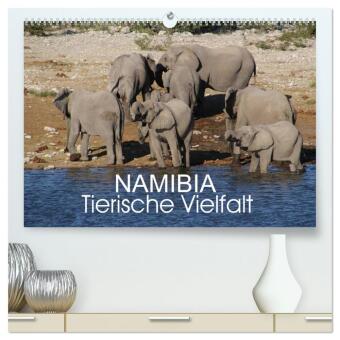 Kalendář/Diář Namibia - Tierische Vielfalt (hochwertiger Premium Wandkalender 2027 DIN A2 quer), Kunstdruck in Hochglanz Calvendo