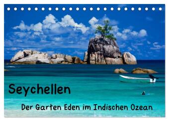 Kalender/Terminbuch Seychellen - Der Garten Eden im Indischen Ozean (Tischkalender 2027 DIN A5 quer), CALVENDO Monatskalender Calvendo