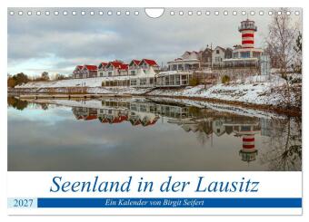 Naptár/Határidőnapló Seenland in der Lausitz (Wandkalender 2027 DIN A4 quer), CALVENDO Monatskalender Calvendo