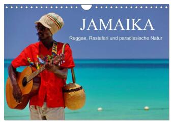 Kalender/Terminbuch JAMAIKA Reggae, Rastafari und paradiesische Natur. (Wandkalender 2027 DIN A4 quer), CALVENDO Monatskalender Calvendo
