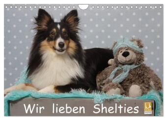 Kalendár/Diár Wir lieben Shelties (Wandkalender 2027 DIN A4 quer), CALVENDO Monatskalender Calvendo