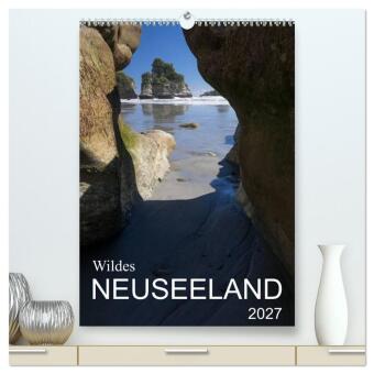 Kalender/agenda Wildes Neuseeland (hochwertiger Premium Wandkalender 2027 DIN A2 hoch), Kunstdruck in Hochglanz Calvendo
