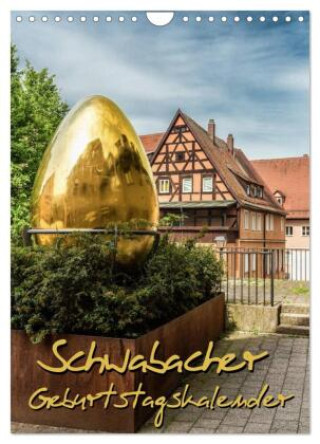Kalender/Terminbuch Schwabach Geburtstagskalender (Wandkalender 2027 DIN A4 hoch), CALVENDO Monatskalender Calvendo