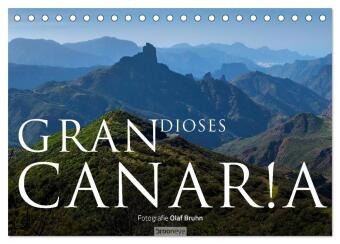 Naptár/Határidőnapló Grandioses Canaria (Tischkalender 2027 DIN A5 quer), CALVENDO Monatskalender Calvendo