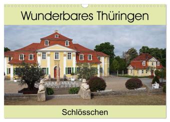 Naptár/Határidőnapló Wunderbares Thüringen - Schlösschen (Wandkalender 2027 DIN A3 quer), CALVENDO Monatskalender Calvendo